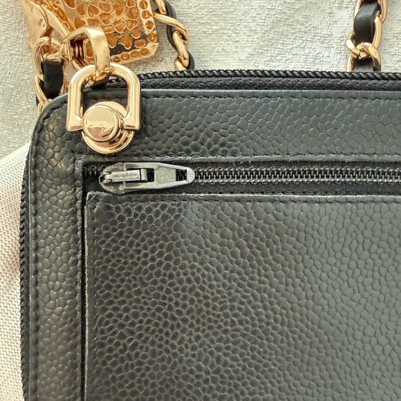 Chic Black Leather Chain Bag - Picture 5 of 11